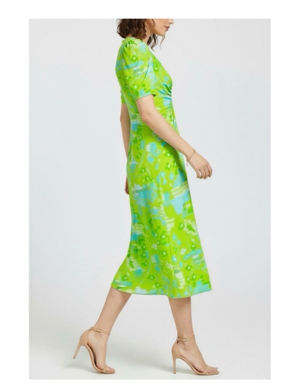 Rhode Maci dress | Electric green